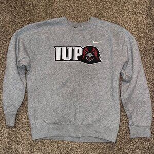 Gray IUP (Indiana University of Pennsylvania) Sweatshirt Size Small